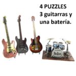 Maqueta metálica-instrumentos musicales-The Beatles